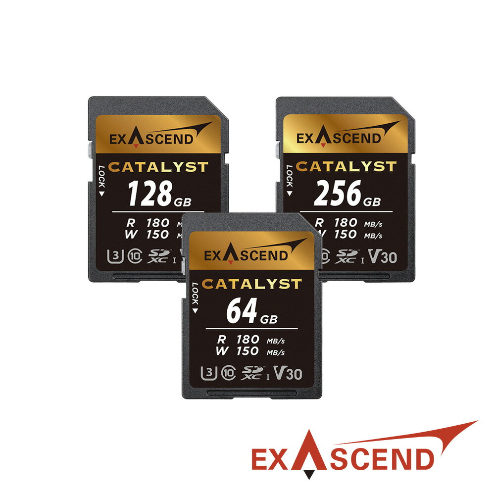 限時★.. Exascend Catalyst V30 SD記憶卡 64GB/128GB/256GB 公司貨【全館點數5倍送】【APP下單跨店最高20%點數回饋】