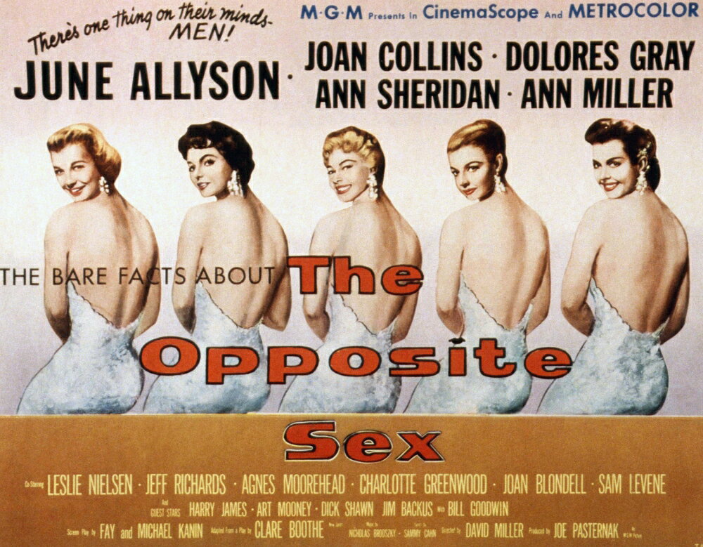 Posterazzi The Opposite Sex June Allyson Joan Collins Dolores Gray Ann Sheridan Ann Miller 1956