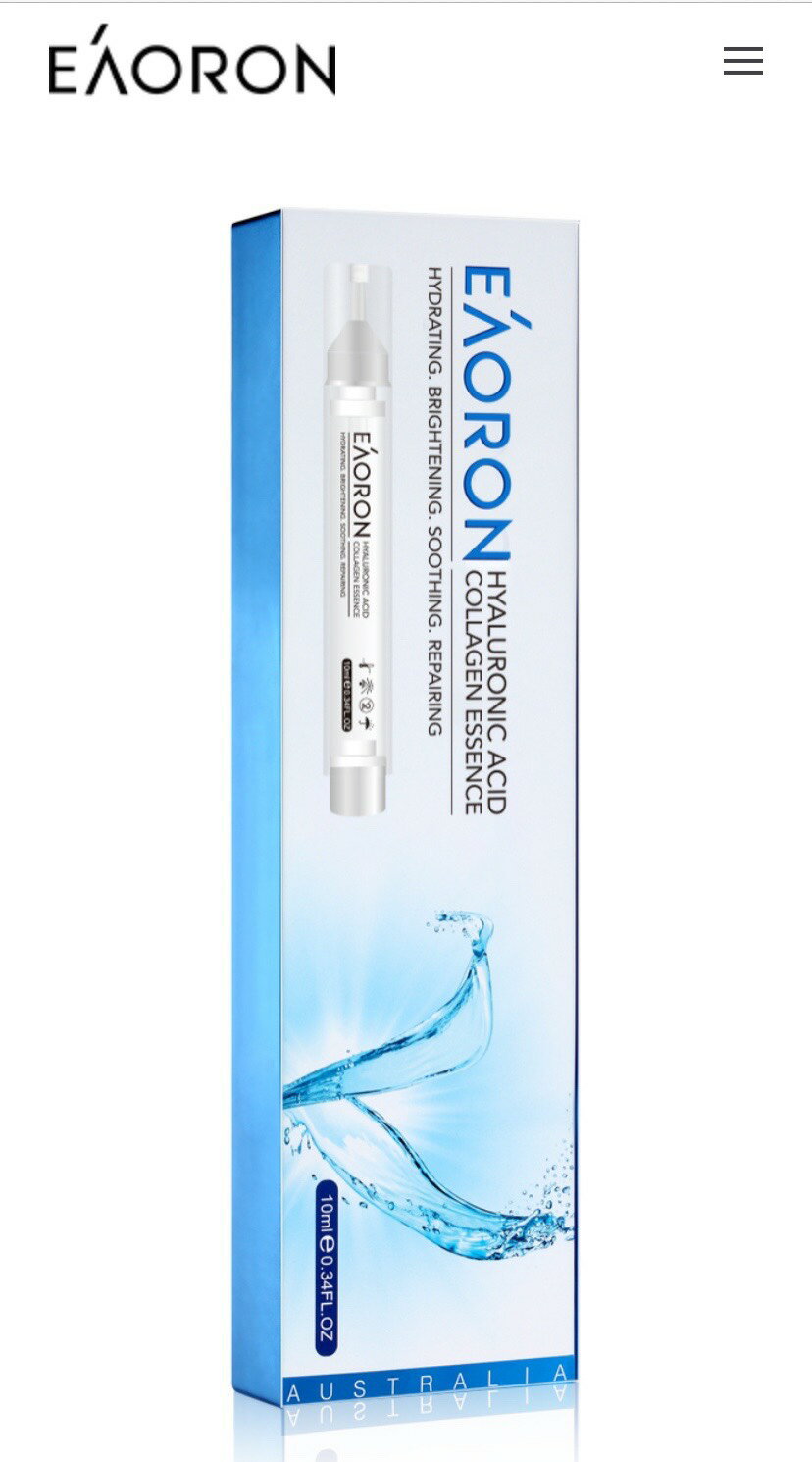 保證正貨100%澳洲EAORON塗抹式第五代水光精華液-原廠防偽碼最新10ml