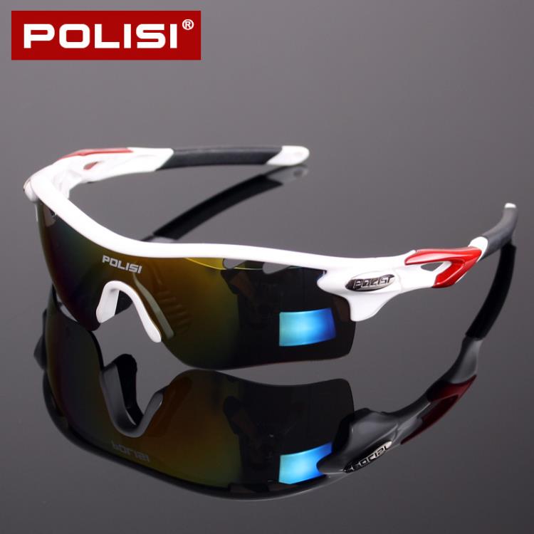 POLISI專業騎行眼鏡男女偏光防風鏡戶外跑步運動山地自行車護目鏡 交換禮物