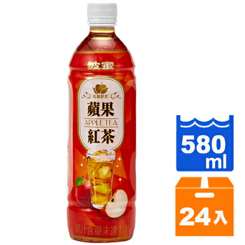 【免運】波蜜 花果舒芙 蘋果紅茶 580ml (24入)/箱