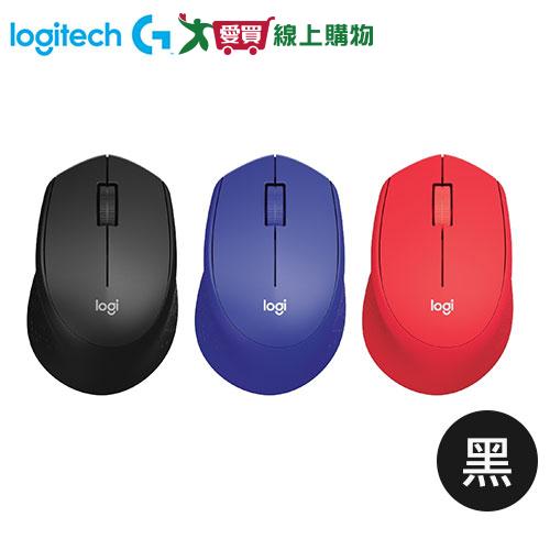 Logitech羅技 靜音無線滑鼠M331-黑【台灣公司貨】【愛買】