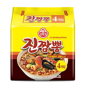 韓國 不倒翁 OTTOGI 金螃蟹海鮮風味拉麵 (130g*4入)/袋