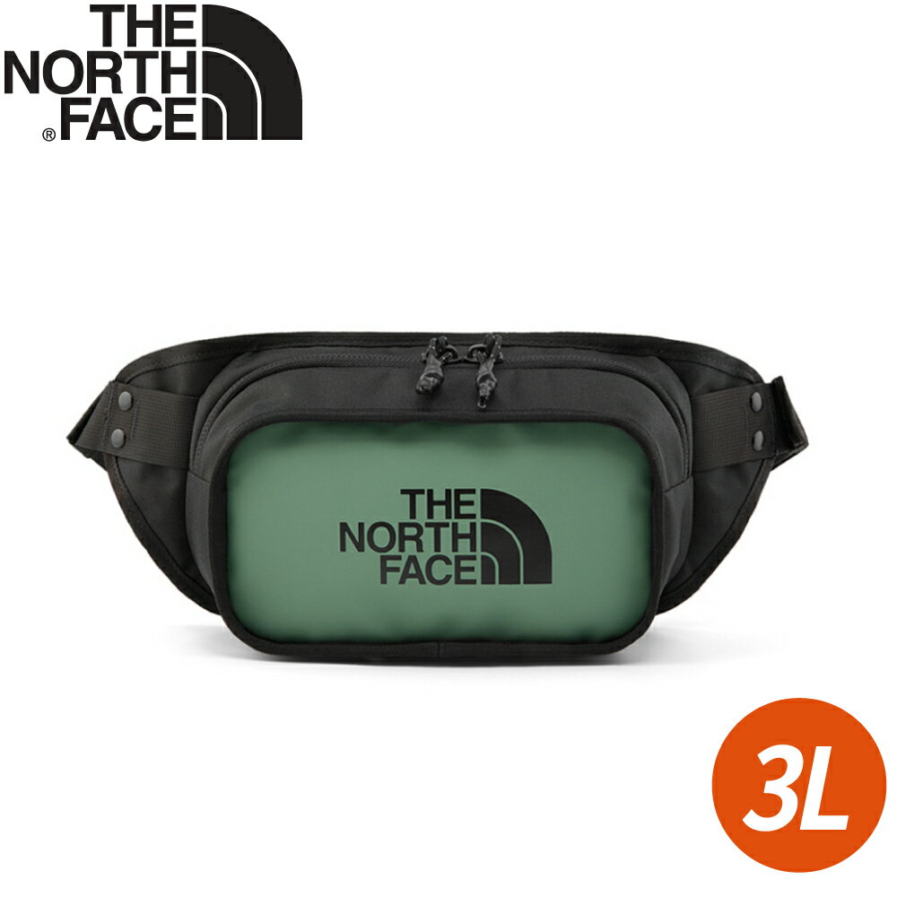 【The North Face EXPLORE HIP PACK 3L腰包《灰綠》】3KZX/腰包/側揹包/鞋揹包/小包