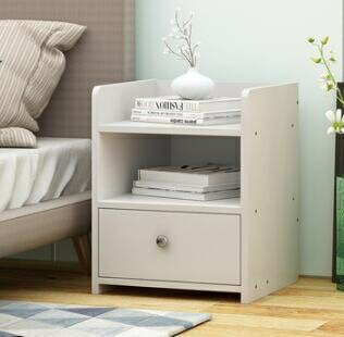 床頭櫃 簡易置物架床邊桌子臥室簡約現代小型收納柜子儲物柜經濟型【夏沐生活】