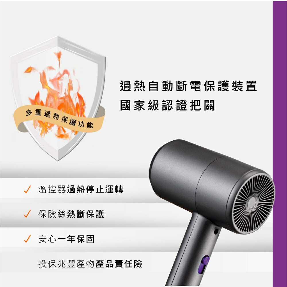 【KINYO】超輕量美型 吹風機 (KH-196) 二段式溫控 750W | 輕巧 旅行 速乾 美型 高質感 4