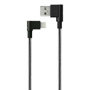 【PQI】 MFI認證 90° 雙彎頭 USB-A to Lightning 30公分 傳輸充電線