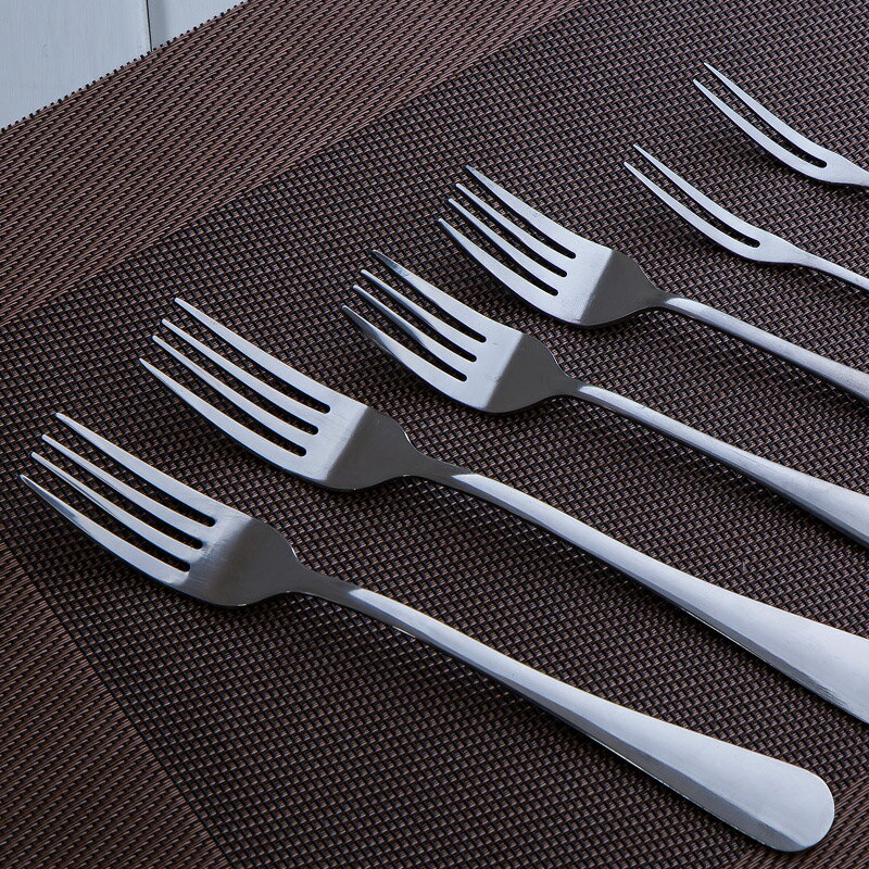 加厚不銹鋼刀叉勺 西餐刀叉勺三件套 高檔歐式西餐牛排刀叉勺餐具
