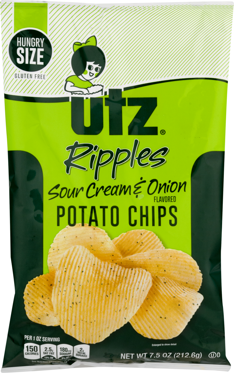 M M Trading Utz Quality Foods Original Potato Chips 7 5 Ounce