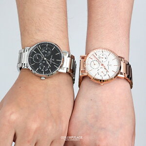 范倫鐵諾˙古柏 三眼不鏽鋼手錶 正品原廠公司貨 柒彩年代【NEV42】單支售價