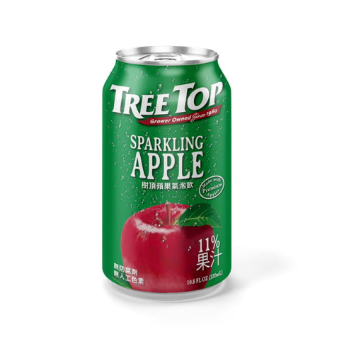 免運 樹頂TREE TOP蘋果氣泡飲 320ml x 24瓶 免運費 果汁 樹頂 (HS嚴選) 1