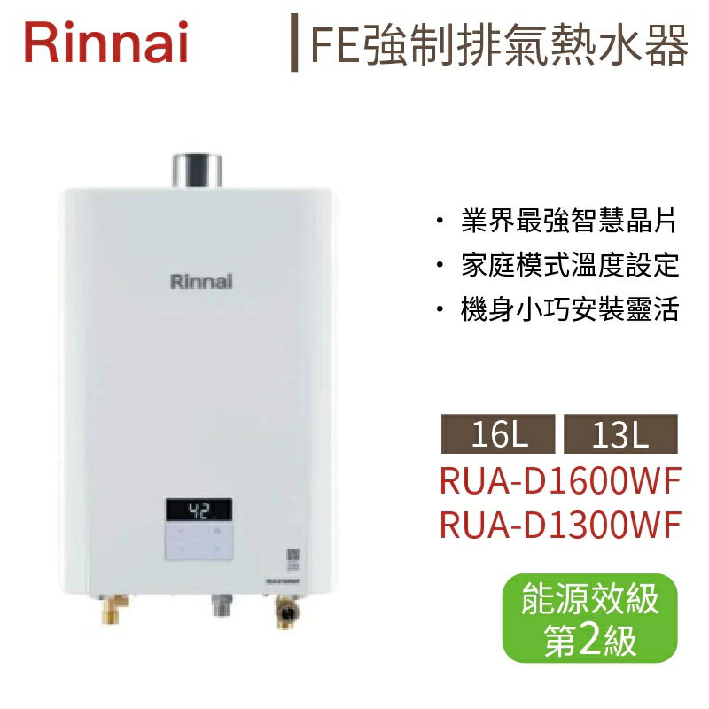 送全聯禮券800 林內 RUA-D1300WF 新款13公升數位恆溫 強排 13L熱水器 高雄永興照明廚衛【APP滿額下單10%點數(單一帳號最高5000點)】2/28止