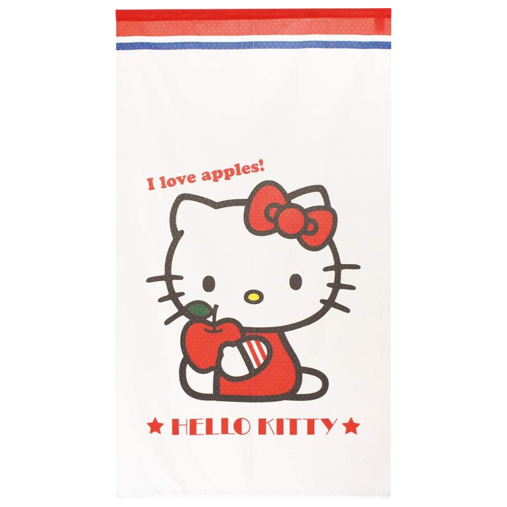 【震撼精品百貨】凱蒂貓_Hello Kitty~SANRIO三麗鷗 Hello Kitty 門簾(85X150CM)-蘋果*92167