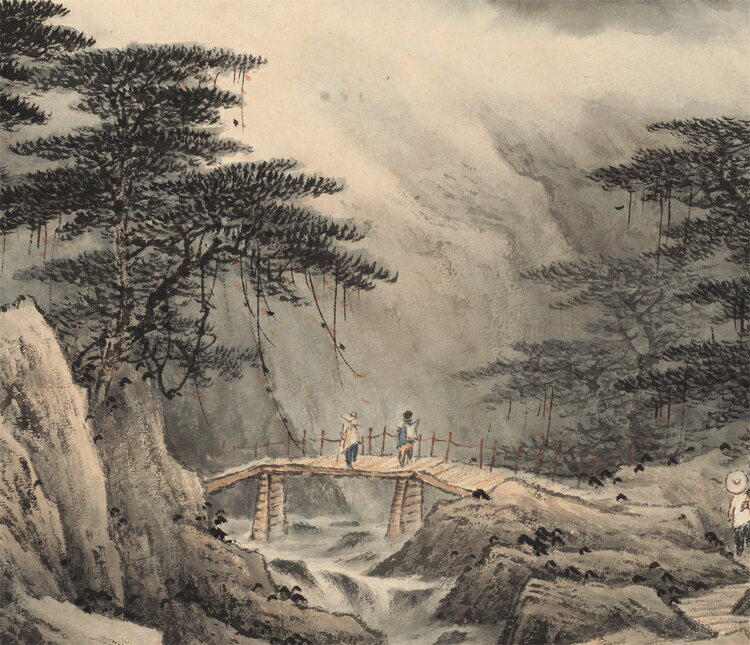 山水画　大こう雲峰 董希源云卷千峰集立軸山水國畫宣紙畫芯藝術微噴復制畫裝飾畫| 銀聯網