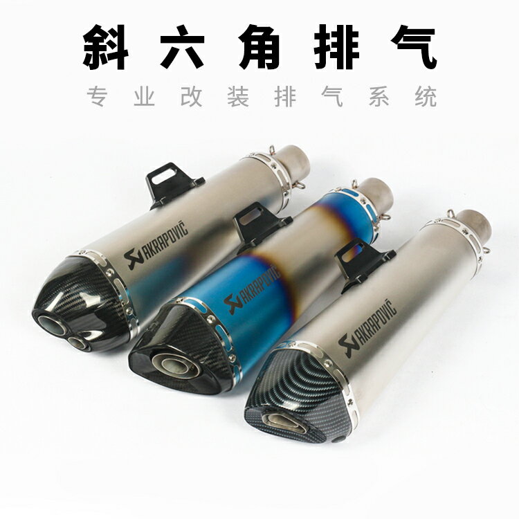 摩托車ninja250 400R3R25ZX6R CBR300500 GSX250K9改裝天蠍排氣管