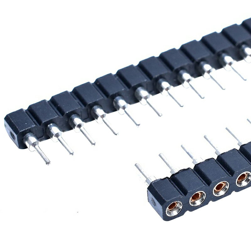 單/雙排圓孔排針排母1.27/1.778/2.0/2.54MM 母座1*40P圓形環保 1