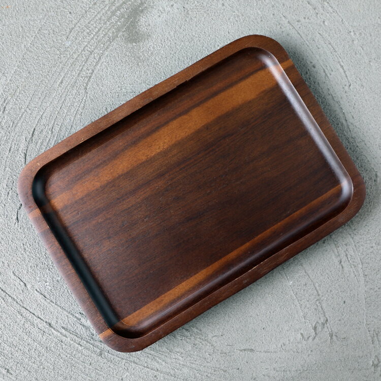 日式家用相思木實木長方形托盤木質杯架水杯茶杯盤收納盤子餐盤托