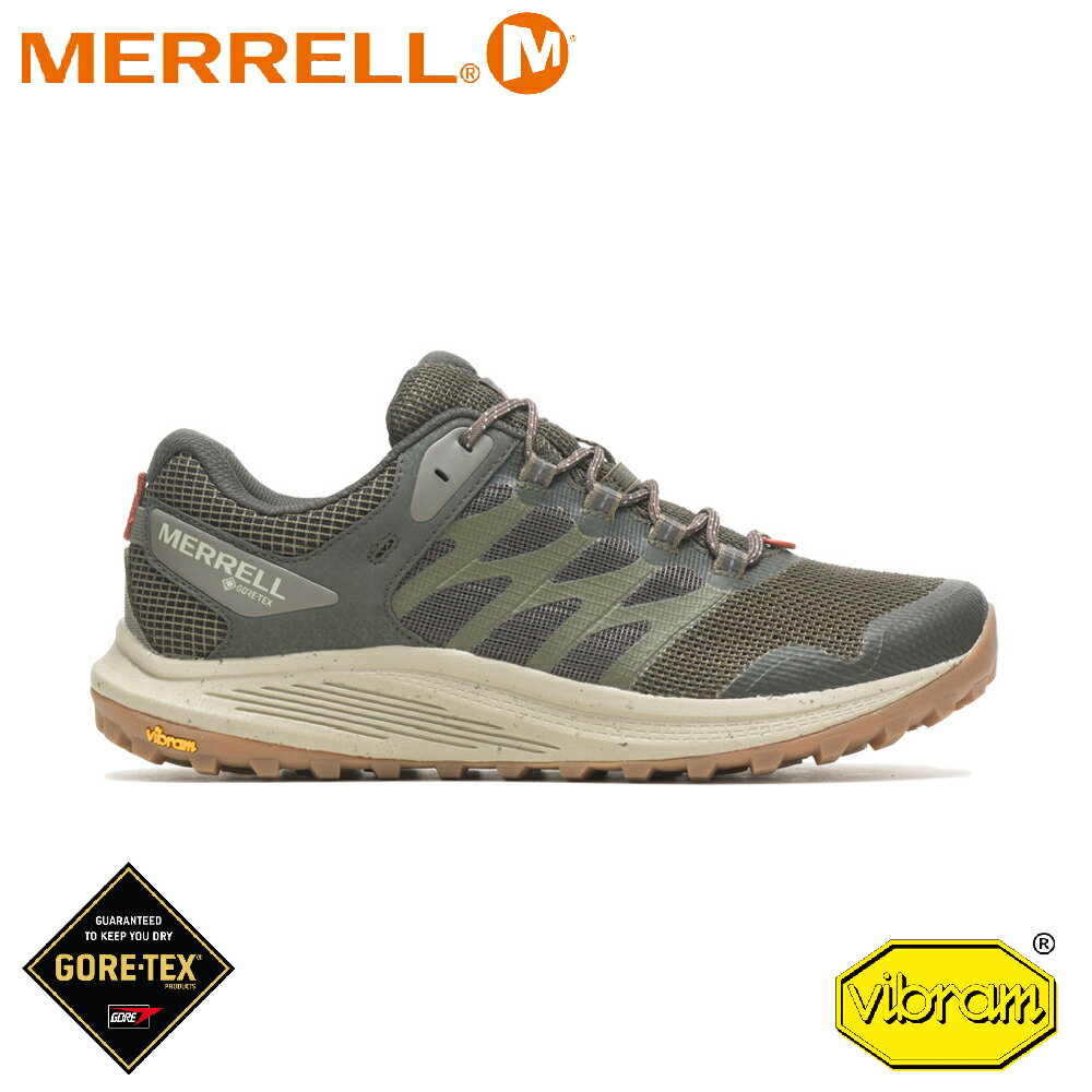 【MERRELL 美國 男 NOVA 3 GORE-TEX 防水輕量越野健行鞋《橄欖綠》】 ML067593/登山鞋