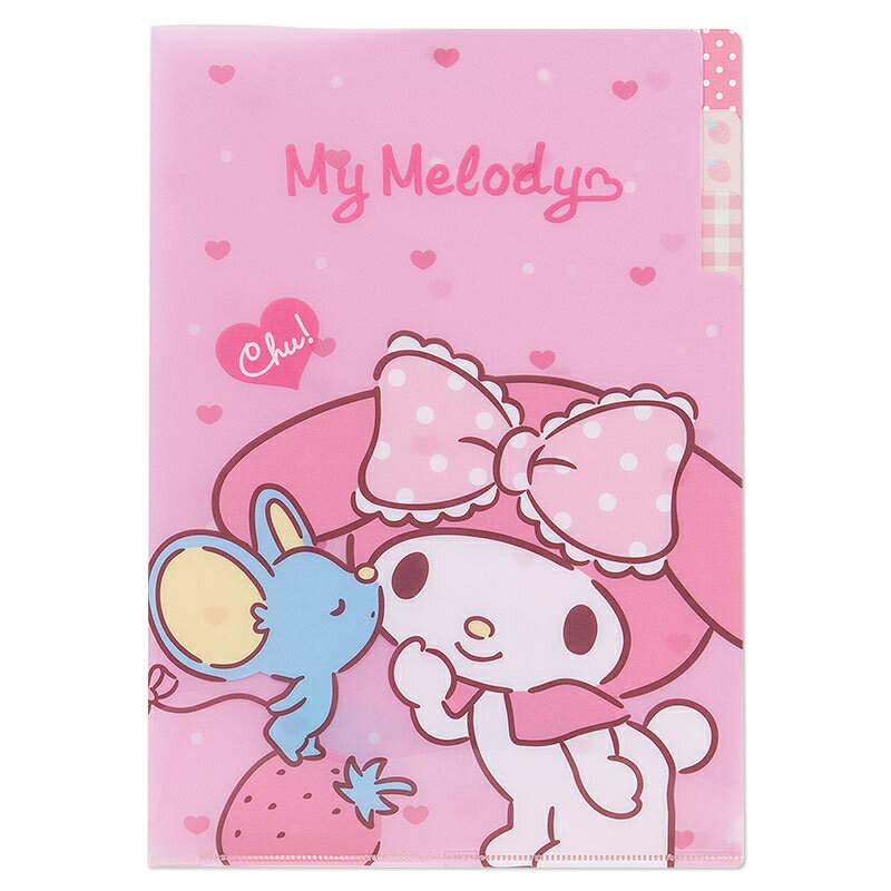 【震撼精品百貨】My Melody 美樂蒂 A4資料夾-老鼠親美樂蒂 震撼日式精品百貨