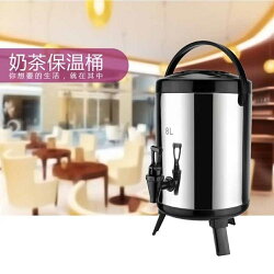 奶茶桶 奶茶店咖啡廳不銹鋼保溫桶奶茶桶果汁桶雙層咖啡桶8升10升12升【韓國時尚週】