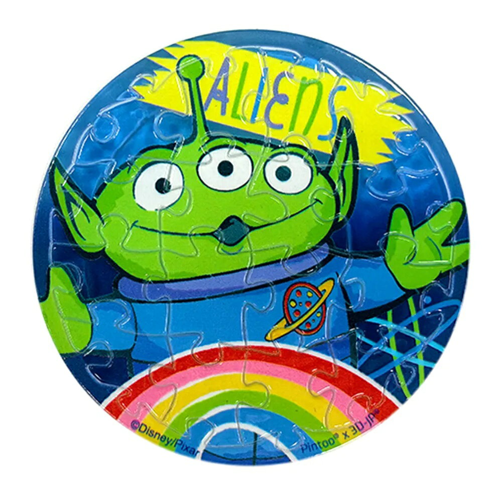 【拼圖貓】百耘圖-Toy story 玩具總動員【大臉系列】彩虹太空拼圖磁鐵16片-透明(圓) HPD0116049