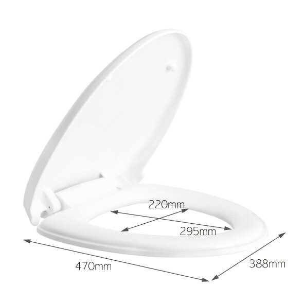 電光抗菌緩降馬桶蓋白色/CF5377