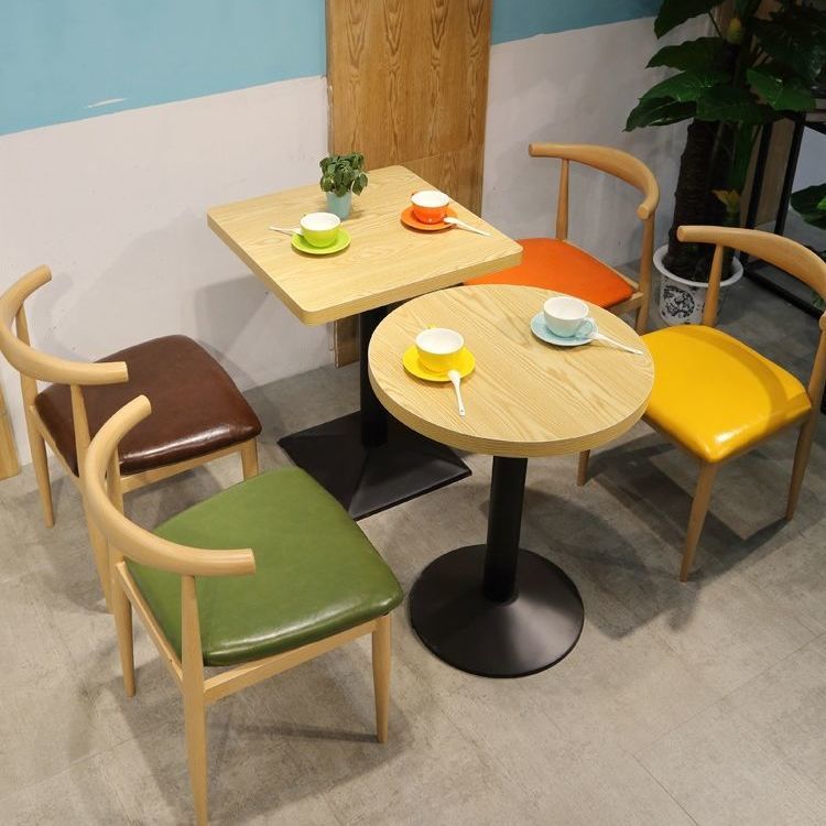 工廠直銷 免運 餐椅 背靠椅 家用餐椅 休閒椅 鐵藝牛角椅子商用簡約餐椅家用批發凳子靠背燒烤小吃店奶茶店桌椅特惠/開立發票 全館八折 售後八折 特價 m1218