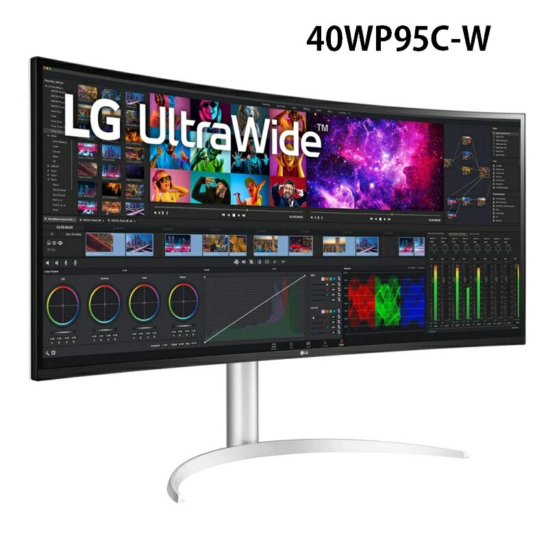 【最高現折268】LG 40WP95C-W 39.7吋 UltraWide™ 5K2K Nano IPS 曲面多工作業螢幕