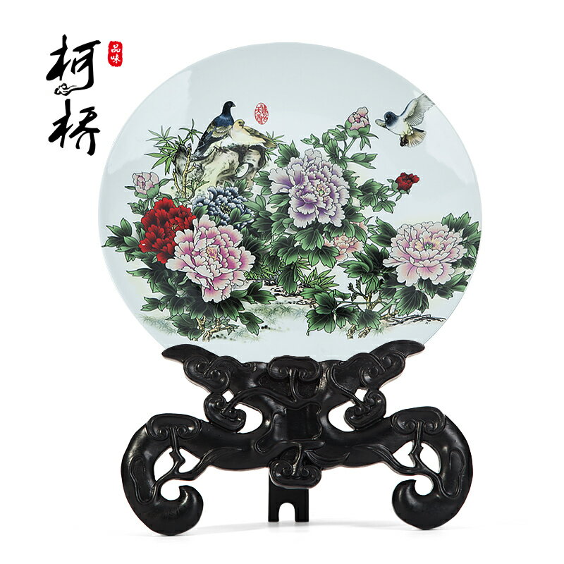 紫光檀紅木實木圓形盆架茶餅架子茶道配件展示架托架底座擺件墊高