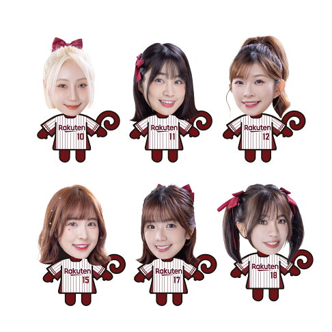 【隨機出貨】大頭猿氣 x 樂天女孩 壓克力鑰匙圈 3