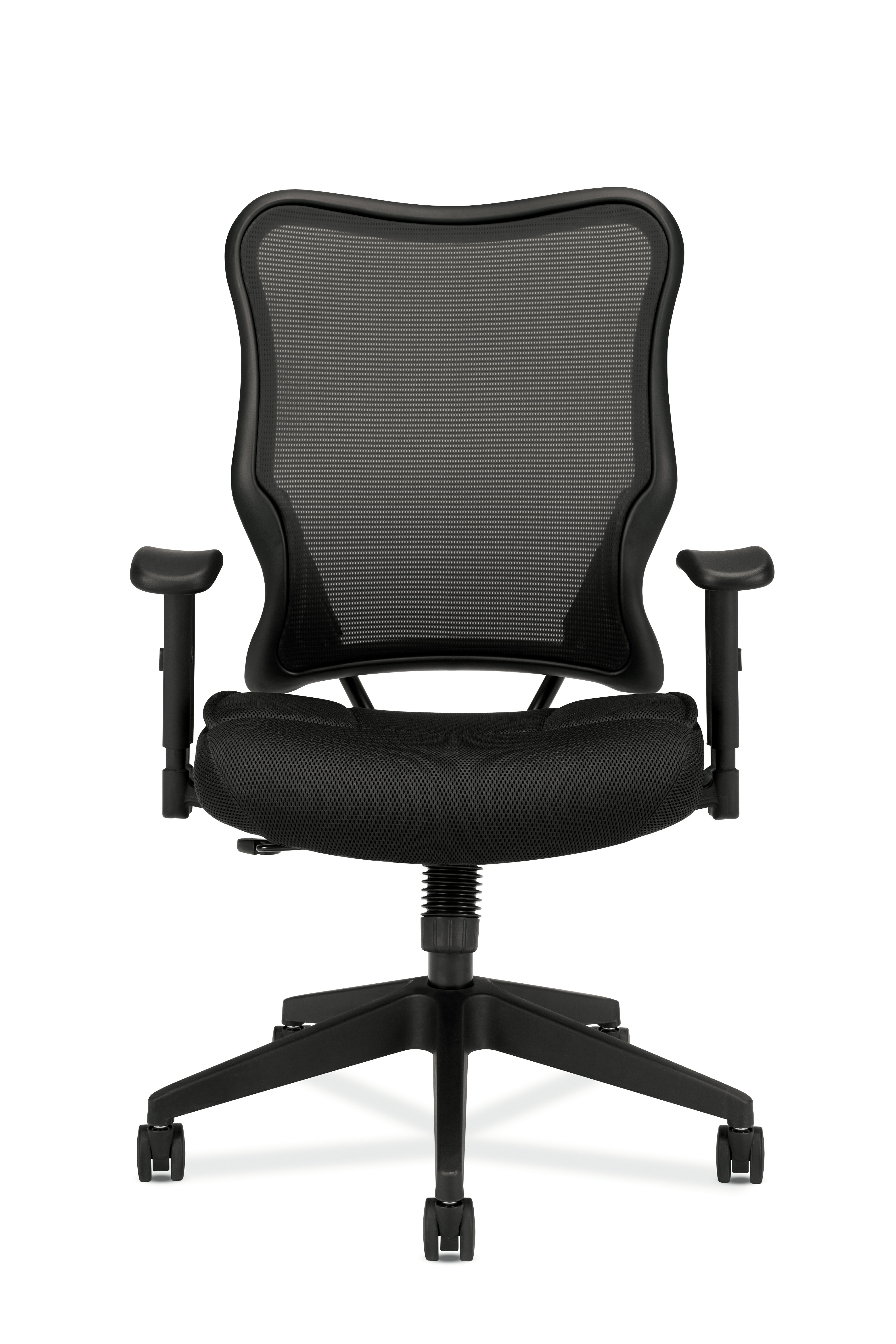 Office Essentials: HON Wave Mesh High-Back Task Chair, Black (HVL702 ...