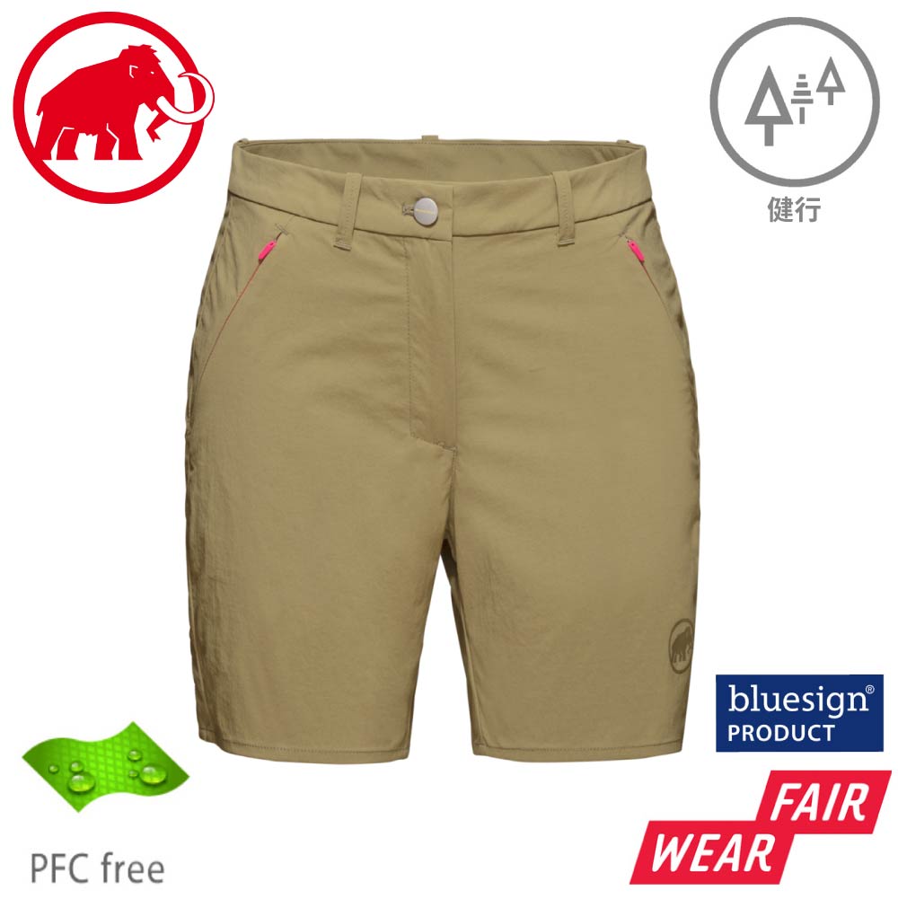 【MAMMUT 長毛象 女 Hiking Shorts短褲《橄欖綠》】1023-00130/運動短褲/機能短褲/登山/健行