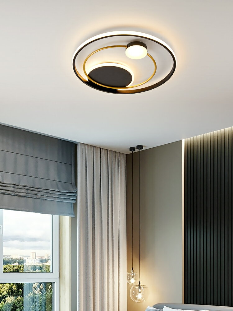 希維爾北歐臥室房間吸頂燈大氣家用輕奢創意圓現代簡約設計師燈飾