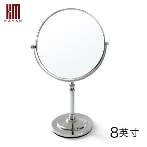 Led摺疊臺式化妝鏡 kaman網紅化妝鏡臺式大號公主鏡雙面歐式美容鏡子梳妝鏡