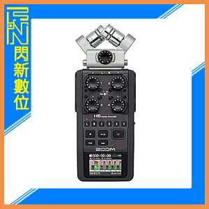 限時特價! Zoom H6 BLACK 手持數位錄音機 錄音筆 混音器 收音 立體聲(公司貨)
