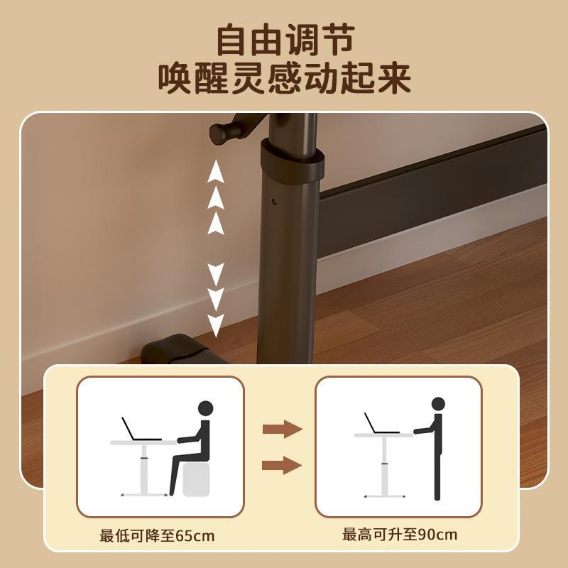 {保固一年}升降電腦桌臺式書桌學生家用學習桌簡約辦公桌臥室寫字桌子工作臺收納桌