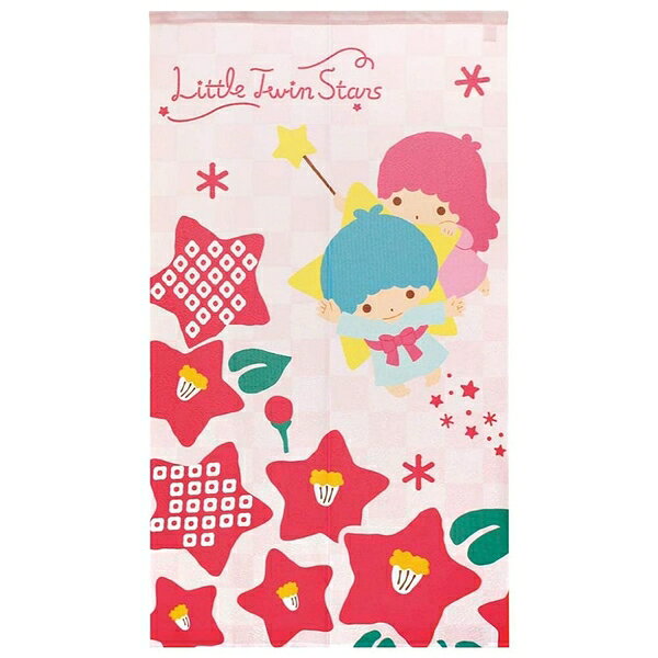 【震撼精品百貨】雙子星小天使 Little Twin Stars KiKi&LaLa 門簾(市松/85X150CM) 日本製*92192 震撼日式精品百貨
