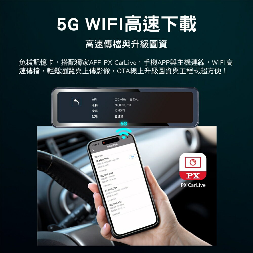 大通 HR15 PRO 2K GPS-WIFI 頂級電子後視鏡＋128G記憶卡(送免費安裝) 6