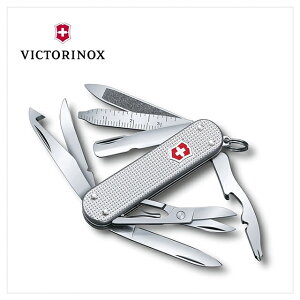 VICTORINOX 瑞士維氏 瑞士刀 Mini Champ Alox 14用 58mm 鋁合金銀 0.6381.26
