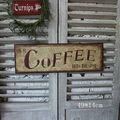 歐式復古鐵藝做舊鐵板畫 字母掛鉤 餐廳酒吧 櫥窗陳列 孤品1入