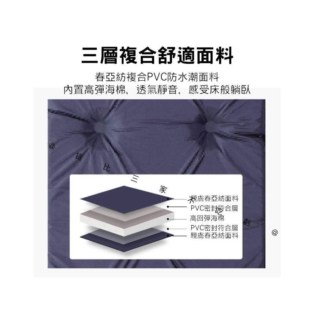 @貨比三家不吃虧@自動充氣睡墊 奶酪睡墊 加寬 野營墊 登山睡墊 登山充氣睡墊 單人高支撐輕量充氣登山睡墊 防潮墊 1