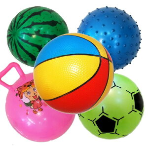 免運 可開發票 皮球兒童幼兒充氣玩具球寶寶球類玩具手抓球西瓜球玩具羊角球籃球& V5ZB