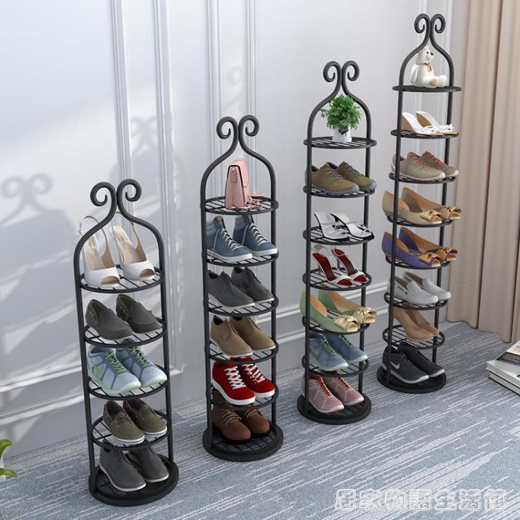 簡易鞋架家用鐵藝多層經濟型省空間宿舍小鞋櫃門口防塵收納架子