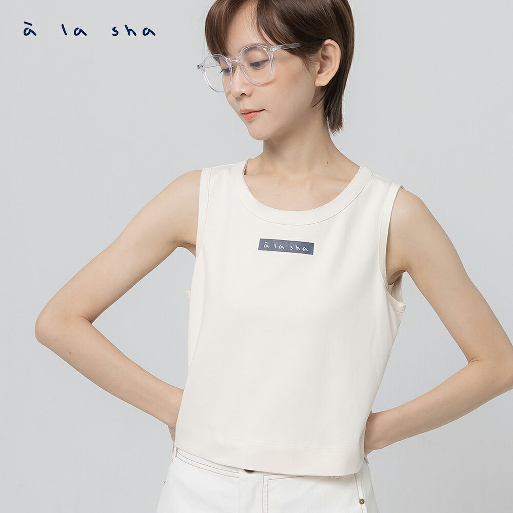 a la sha 捲邊舒適無袖背心