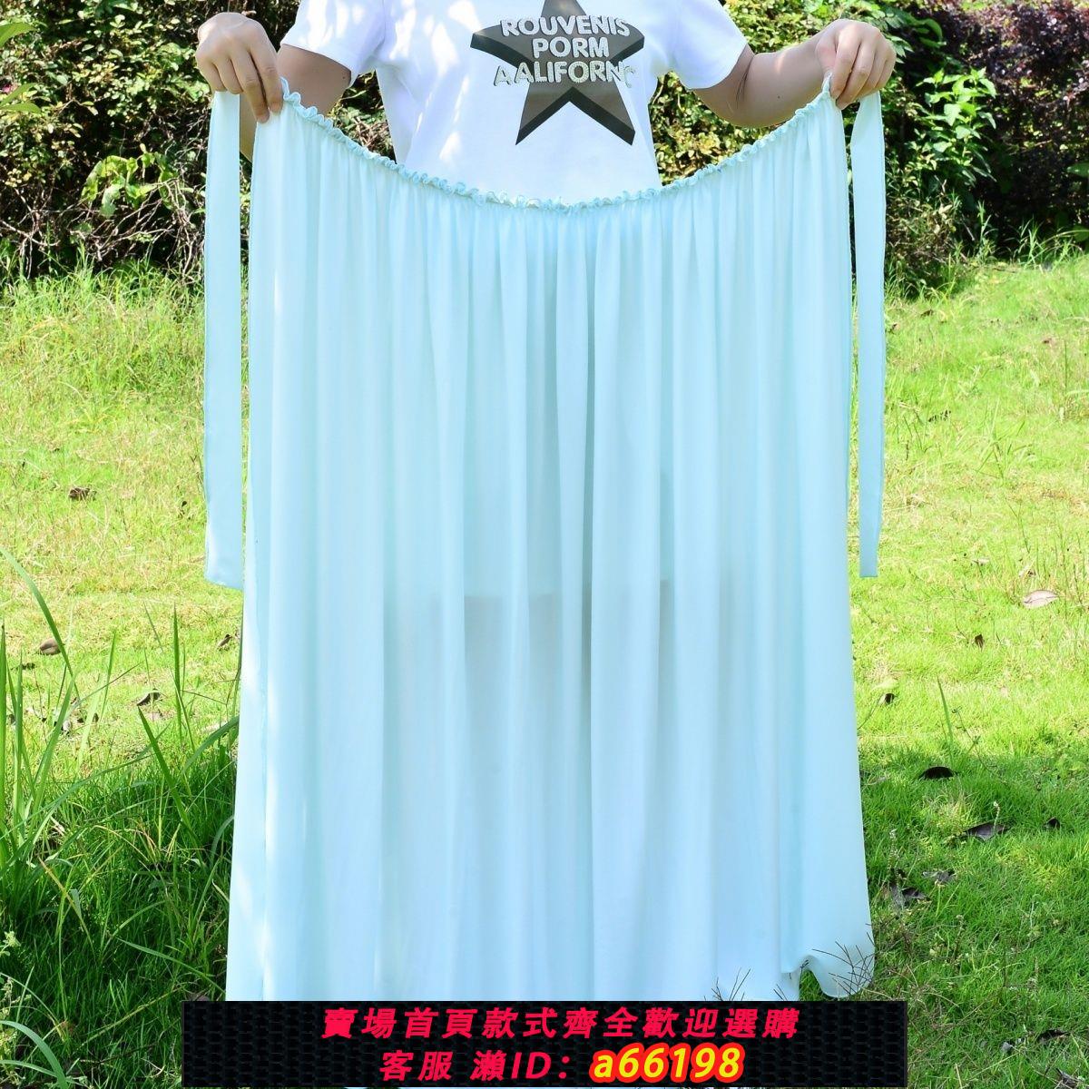 【臺灣公司 可開發票】騎車防嗮裙一片式系帶半身圍裙電動車摩托電瓶車防走光冰絲防曬裙