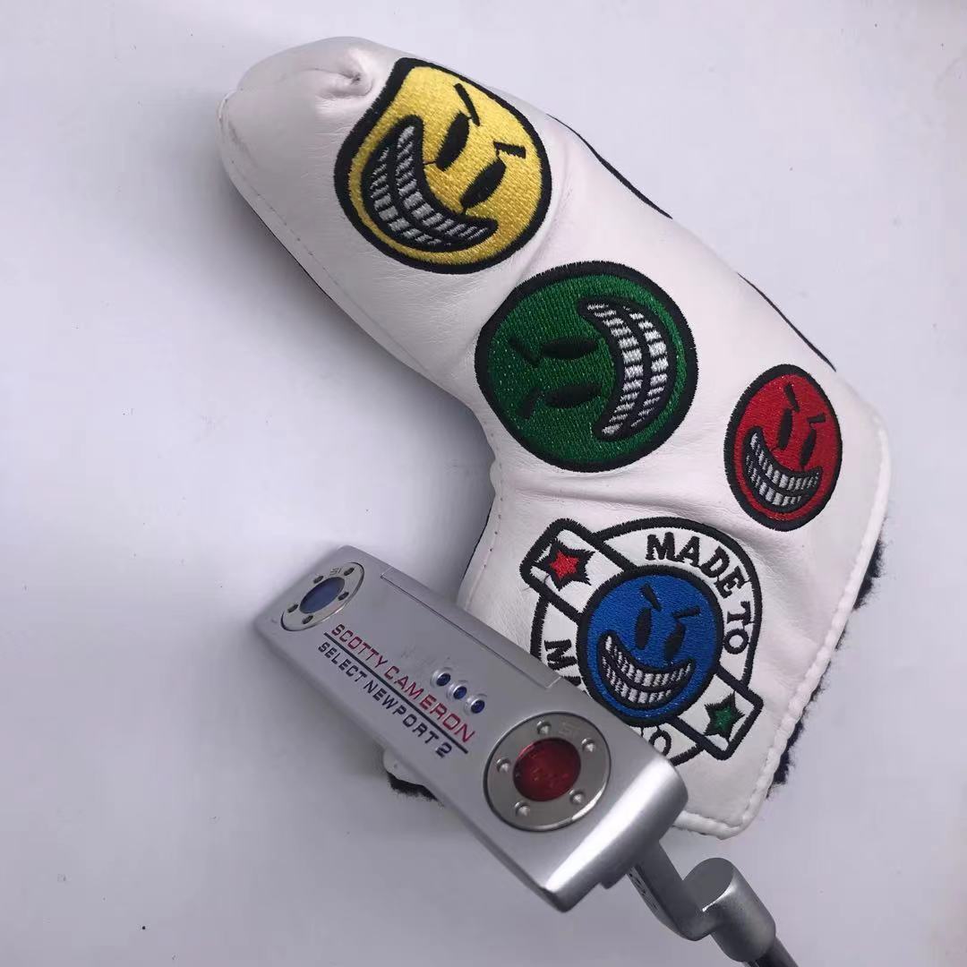 跨境熱賣高爾夫球桿男士一字直條型Titleist笑臉推桿Golf Putter
