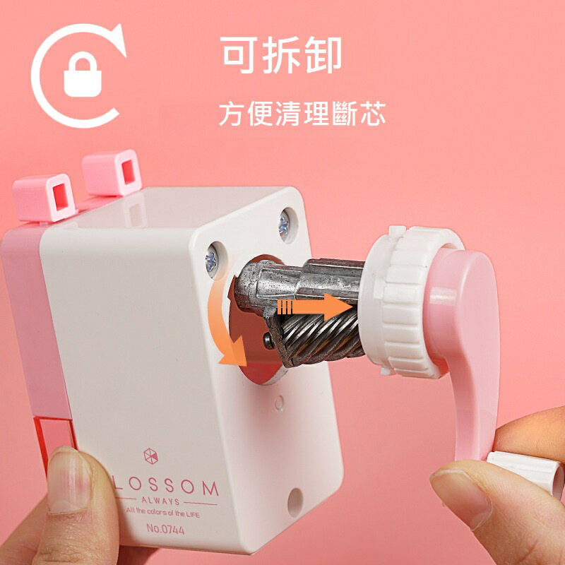 ✨台灣現貨📦 得力 削鉛筆機 手搖式 卡通削筆機 文具用品 #丹丹悅生活 2