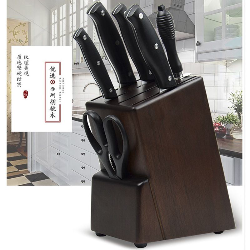 工廠現貨 免運 刀架 刀具架 廚房收納架 刀架 刀槽加寬全實木刀架廚房用品置物架時尚木質刀座放菜刀架子刀具架特惠/可開發票 Z1019