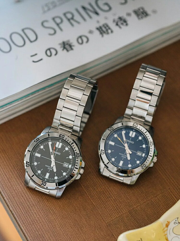 CASIO卡西歐手錶男劍魚水鬼海洋之心簡約商務石英男表MTP-VD01D【北歐居家生活】