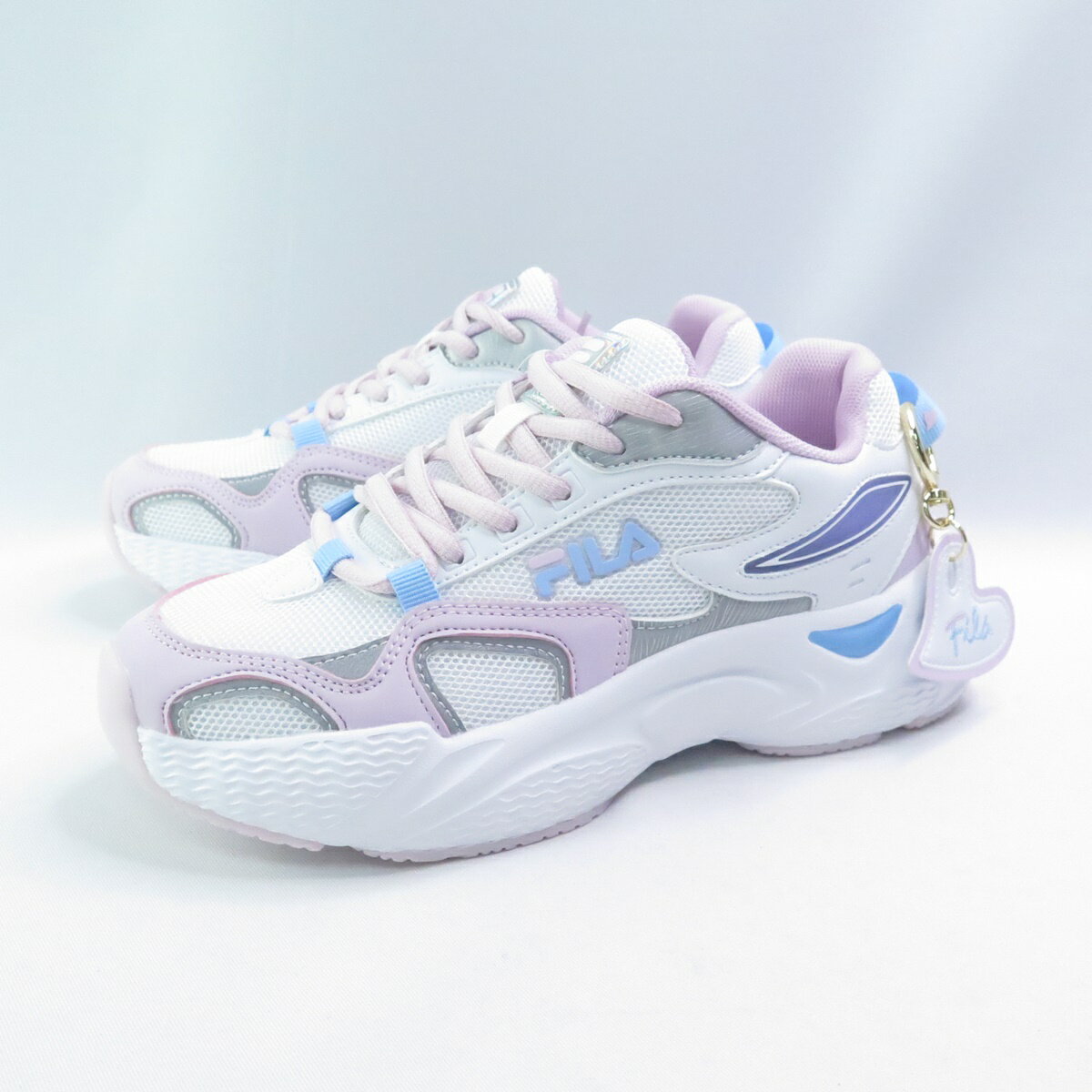 FILA 5J919Y153 女運動鞋 Hearts 休閒鞋 抗菌消臭鞋墊 白x粉【iSport愛運動】